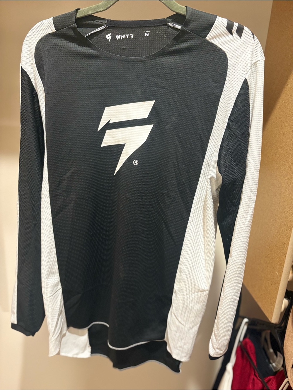 Shift WHIT3 Men’s Black & White Long-Sleeve Athletic Jersey